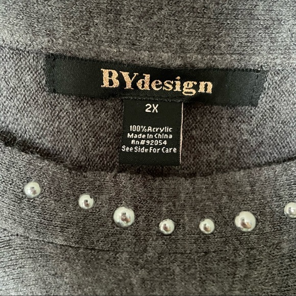 BYDesign gray sweater - Picture 4 of 5